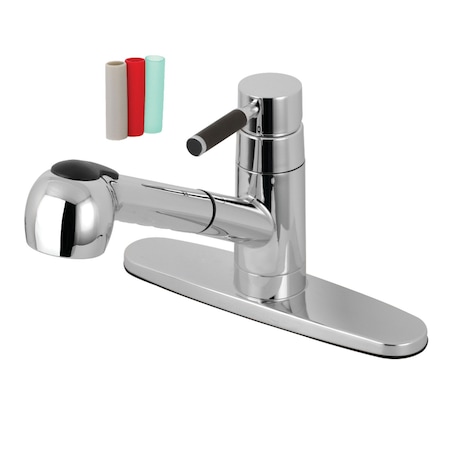 Gourmetier GSC881DKLSP Single-Handle Pull-Out Kitchen Faucet, Polished Chrome GSC881DKLSP
